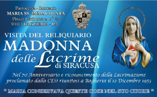 Reliquary of the Madonna delle Lacrime of Syracuse visits Bagheria